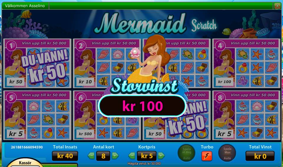 Spel: Mermaid-scratch