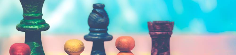 färgglada schackbitar